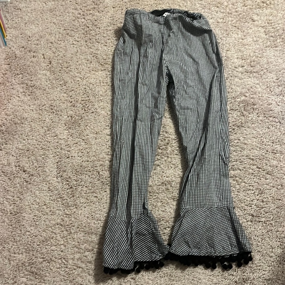 Bell bottom Gingham Farrow Pants from Need Supply Co.